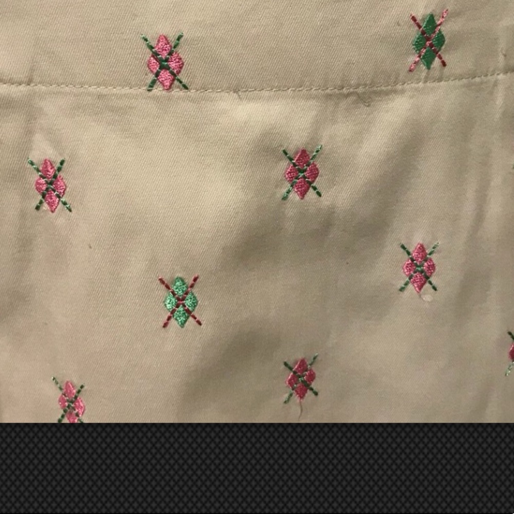 LILLY PULITZER Skirt Argyle Embroidered Golf Wrap Mini A Line - Picture 7 of 9